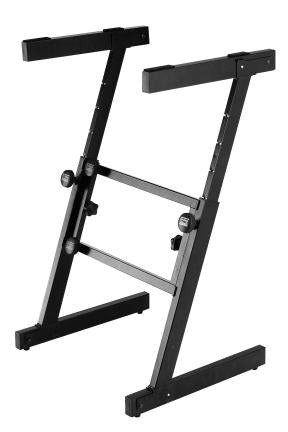 KEYBOARD STAND PRO FOLDING Z STYLE BLACK HEIGHT