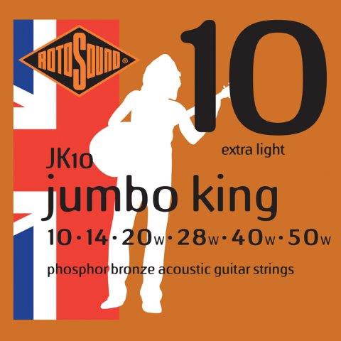 Rotosound Phosphor Bronze Acoustic Guitar Strings - 10-50