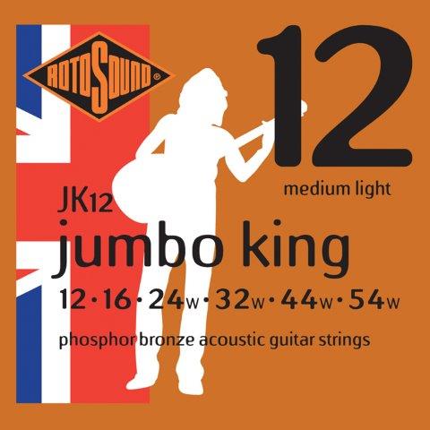 Rotosound Phosphor Bronze Acoustic Guitar Strings - 12-54