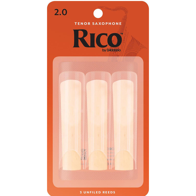 Rico Tenor Saxophone Reeds - Size 2.0 (3 Pack)