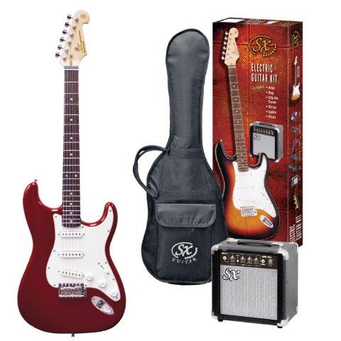 SX 4/4 Electric Guitar Pack in Red