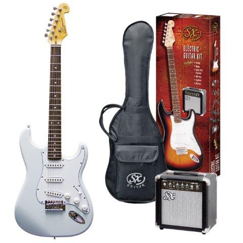 SX 4/4 Electric Guitar Pack in White