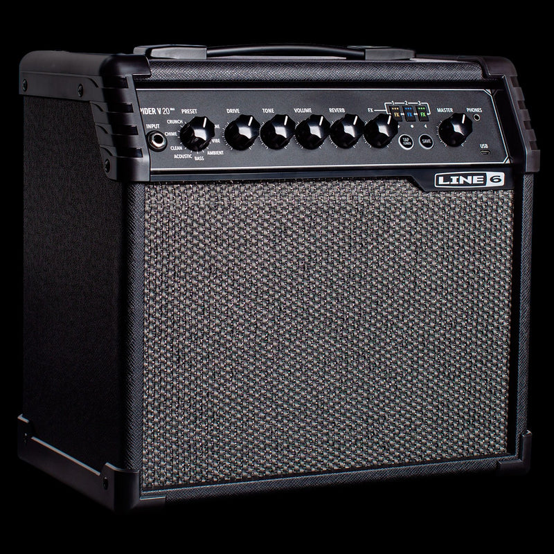LINE 6 SPIDER V 20 Mk2 20W MODELLING GUITAR AMP - Arties Music Online
