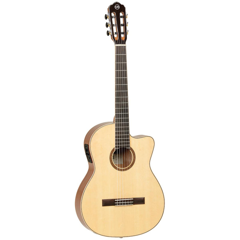 Tanglewood TWEMDC6 Enredo Madera Dominar Solid Spruce Top Classical Cutaway/Electric Guitar