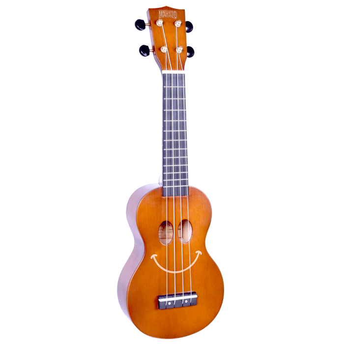 MAHALO SMILEY FACE UKE - BROWN