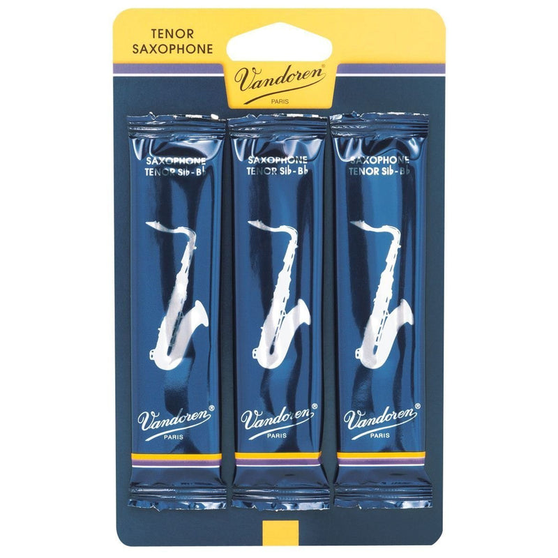 VANDOREN TRADITIONAL TENOR SAX REEDS 3.0 CARD (QTY: 3) - Arties Music Online