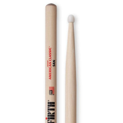 VIC FIRTH HICKORY 5A NYLON TIP DRUMSTICKS - Arties Music Online