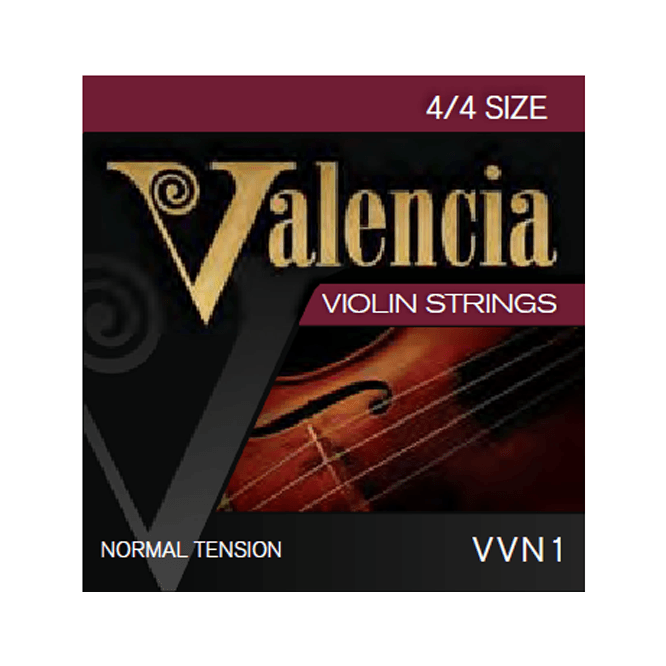 VALENCIA 4/4 SIZE VIOLIN STRING SET (ALSO SUITS 3/4 SIZE) - Arties Music Online