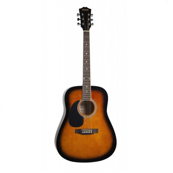 REDDING DREADNOUGHT LEFT-HANDED ACOUSTIC GUITAR - Tobacco Sunburst