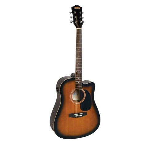 REDDING DREADNOUGHT ACOUSTIC/ELECTRIC GUITAR -  Tobacco Sunburst
