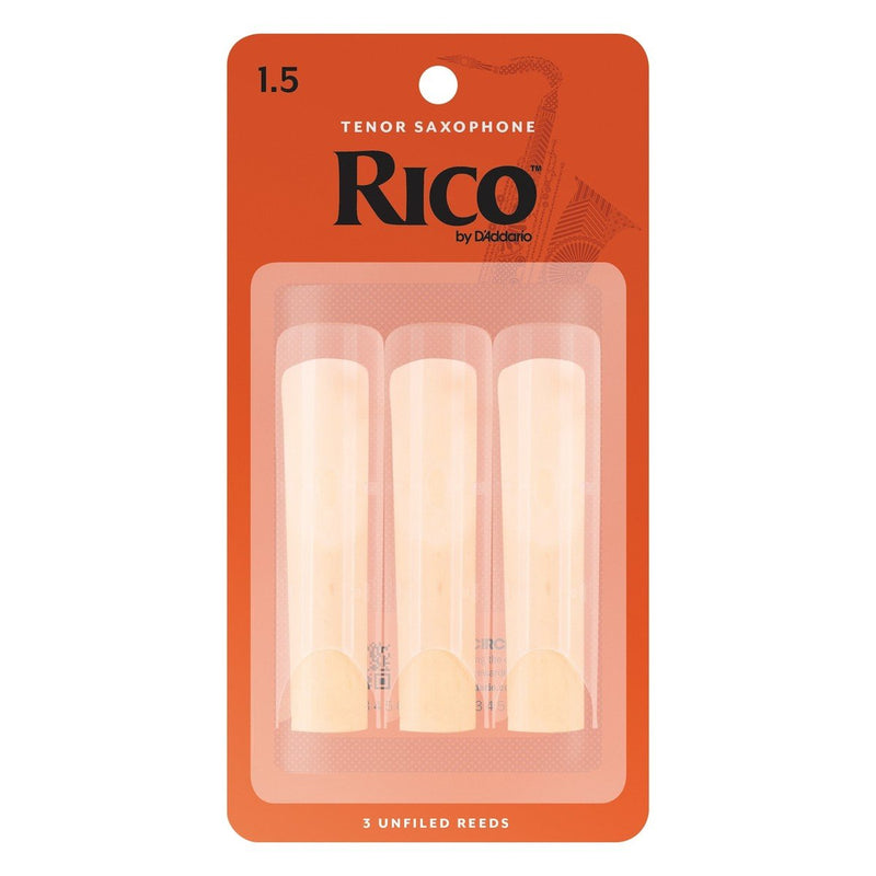 RICO TENOR SAXOPHONE REEDS 1.5 (3 PACK) - Arties Music Online