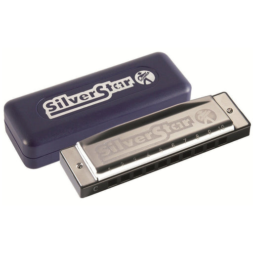 HOHNER ENTHUSIAST SERIES - SILVER STAR HARMONICA KEY OF A - Arties Music Online